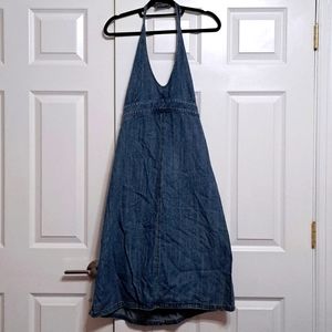 DKNY size 14, denim halter dress